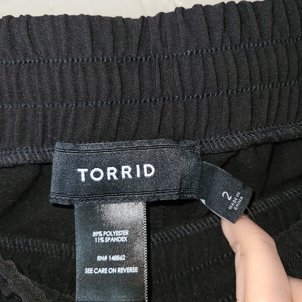 Women's Black Jogger Pants - Picture 6 of 7